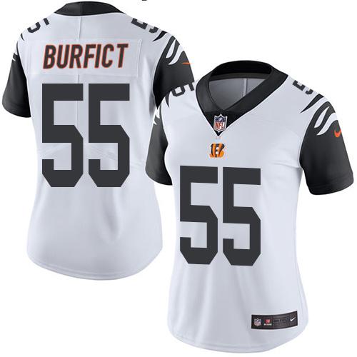 Nike Bengals #55 Vontaze Burfict White Women's Stitched NFL ...